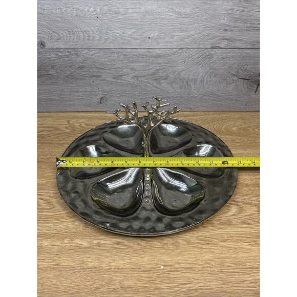 Michael Aram Signature Handmade Tree of Life Serving Plate Platter 12.75x6.5” - Picture 7 of 7